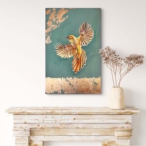 “Freedom: Original 24” x 18” Acrylic Painting for Stylish Décor”